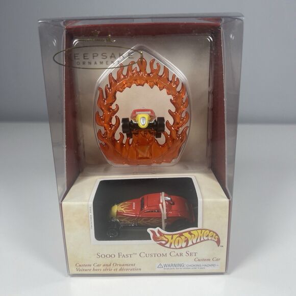 Hallmark Keepsake Ornament Hot Wheels Sooo Fast Custom Car Set 2002 - Picture 1 of 7